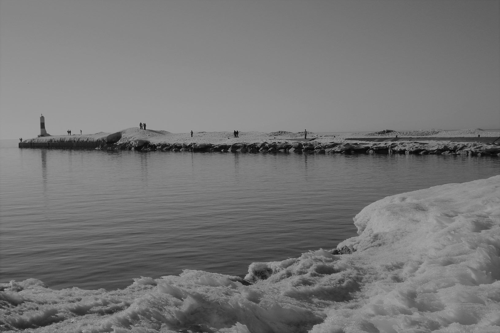 Pier in den Lake Michigan